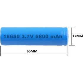 Resim "Yopigo Şarjlı Pil 18650 3.7V 6800 Mah Şarj Edilebilir Li-İon Pil " 