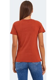 Resim Slazenger KORNELI I Kadın Slim Fit Kiremit Tişört 