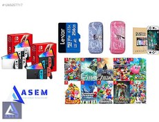 Resim NINTENDO OLED SIFIR+ÇİP+ 256 GB+50 OYUN+EKRAN+ÇANTA ASEMDE! 