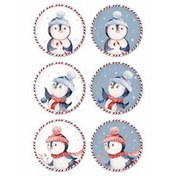 Resim Penguin Pasta Tabağı 6 Lı Set 19 Cm New011 The Mia