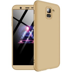 Resim Fibaks Galaxy A6 2018 Kılıf Ekran Koruyucu/360 Full Koruma Ays Sert Mika Kapak Gkk 