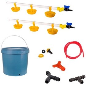 Resim TavPet Nipel Hindi Suluğu 20 Lt Depolu Büyük Yaylı Çanaklı (Set/36) 