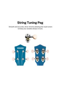 Resim Donner Dus-10b Soprano Ukulele Seti Mavi 