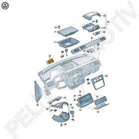 Resim Caddy Ön Havalandırma Sol 2k5858065b 2016-2020 
