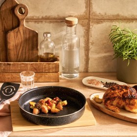 Resim Dora Granit 3 Parça Ezme Fırın Tepsi Seti 30-32-34 Cm Siyah 