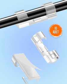 Resim Beatitude Kablo Sabitleyici 10'lu Karışık Kabloları Düzenleme Toparlayıcı Kablo Düzenleme Aparatı 