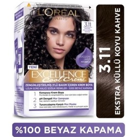 Resim Loreal Paris Excellence Cool Creme Saç Boyası 3-11 Ekstra Küllü Koyu Kahve 