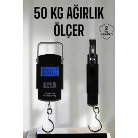 Resim İlkyaz Fashion Ağırlık Ölçer 50 kg El Terazisi El Kantarı Pilli LED Ekran ILKYZ-KRGRS34 