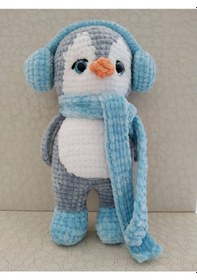 Resim Penguen Amigurumi El Örgü 