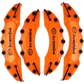 Resim Chrisler Turuncu Brembo 4'lü Kaliper Seti Kabartmalı 