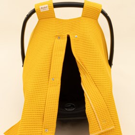 Resim Puset Örtüsü - Tek Taraflı - Hardal Petek 