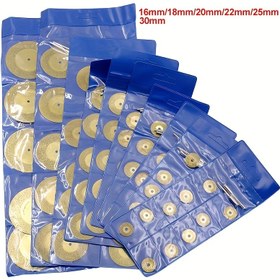 Resim 12 Elmas Dairesel Testere Bıçağı Seti, 16 ila 30 mm Arası Kesim İçin, Titanyum Kaplamalı Elmas Kesme Kenarları ile. 