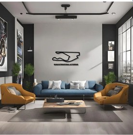 Resim Dekoratif Metal Sanatı Miami Grand Prix Metal Duvar Tablosu Formula 1 