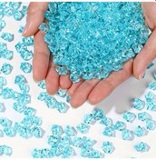 Resim Willowhaven 288 Parça Açık Mavi Akrilik Buz Kristali - Vazo Dolgu, Merkez Parça Dekorasyon 