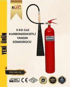 Resim Elit Yangın Co2 Karbondioksit Gazlı Yangın Söndürme Tüpü Marin Belgeli Tekneye Uygun 