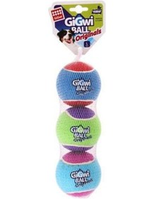 Resim Gigwi Köpek Ball Sesli Tenis Topu 3'lü Large 
