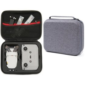 Resim Folinda Djı Mini 2 İçin Su Geçirmez Taşınabilir Çanta - Gri Kutu Siyah İç Dolap, Kumanda, 3 Pil Ve Aksesuarları Saklar 