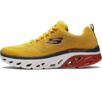 Resim Skechers Glide-step Sport-wave Heat Memory Foam Mens Sneaker Hafızalı Taban Erkek Günlük Spor Ayakkabı Sarı Sarı 