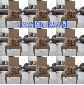 Resim Petek Likralı Bürümcük Sandalye Kılıfı 1 Adet 