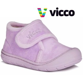 Resim Vicco Color İlk Adım Bebek Ortopedik Çocuk Panduf Spor Ayakkabı LİLA 
