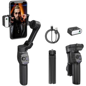 Resim XCORE Akıllı Telefon Görüntü Sabitleyici Gimbal L9 Lite + Manyetik Yapay Zeka AI Takip Modülü 