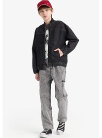 Resim DeFacto Erkek Çocuk Jogger Fit Esnek Bantlı Paça Jean Pantolon D6554A825SPNM18 
