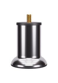 Resim Baza Ayağı 8 Cm 3/8 Vidalı Tekli Metal Krom Yatak Mobilya Ayağı Kalın Vida Krom 3/8 8 Cm 