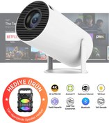Resim Barbanti Mobile Taşınabilir Android Projeksiyon Cihazı PRO 4K HD Görüntü WİFİ BLUETOOTH Desteği Speaker Hediyeli 