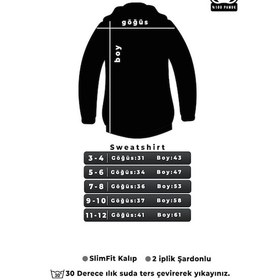 Resim Çocuk Itachi Uchiha Baskılı Sweatshirt Siyah 