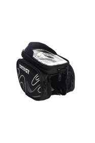 Resim HALL BREATHE Siyah Bisiklet Kadro Üstü Telefon Tutuculu Çanta, Pratik ve Şık Tasarım 