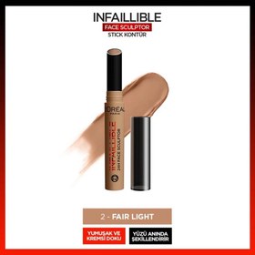 Resim Loreal Paris Infaillible Face Sculpter Stick Kontür 2 Fair Light 