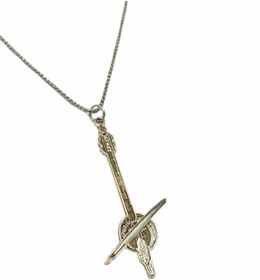 Resim Herşey Nota Kabak Kemane Kolye 925 Gümüş 