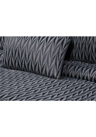 Resim Lukes Geometrik 4 Parça Mavi Pike Takımı 240 X 260 Cm Mavi 