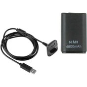 Resim Knt-01 4800mah Xbox 360 Joystick Kol Batarya Şarj Kablosu 