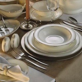Resim Evaliza Perla Platin Yemek Takımı 101 Parça 