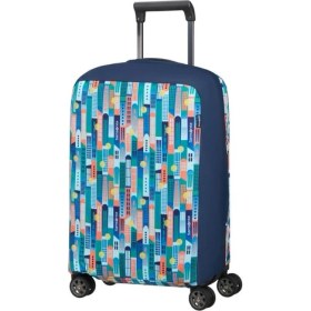 Resim Samsonite Lacivert Desenli Ta Revolution Valiz Kılıfı (S) 