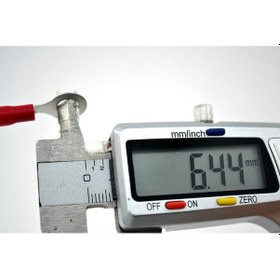 Resim 200 Adet 0,50-1,50 Bakır Kablo Pabucu Kırmızı M6 Delikli Sıkmalı Sulye 0.5 - 1.5 MM² M06 