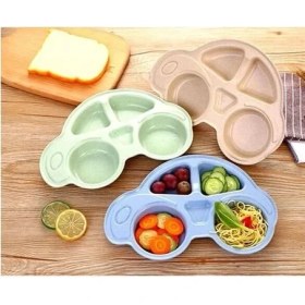 Resim MCM Group Bebekler Için Araba Şeklinde Sevimli Mama Tabağı Çocuk Tabldot 