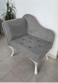 Resim aldagelsin Yeni Model Tekli Köşe Koltuğu Josefin Bench Beyaz Ayak 