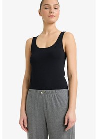 Resim Defacto Regular Fit Pamuklu Atlet-fall İn Love R9041az25aubk81 Siyah 