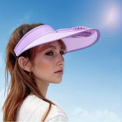 Resim 1 adet Kadınlar için USB Şarj Edilebilir Fan Şapkası - Unisex, Ayarlanabilir Rüzgar Hızı, Nefes Alabilir ve Hafif, Uzun Şapka ile, Lityum Pil Güçlü Serinletici Fan - Seyahat, Kamp ve Açık Hava Aktiviteleri için İdeal 
