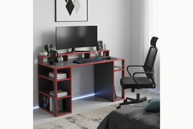 Resim ARENA RGB IŞIKLI LEDLİ UZAKTAN KUMANDALI OYUNCU MASASI 