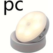 Resim Fochsia Hareket Sensörlü Usb Şarjlı Duvara Monte Taşınabilir 360 Derece Dönebilir Sıcak Işık Gece Lambası 