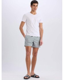 Resim DeFacto File Astarlı Kısa Boy Deniz Şortu E1032AX25HSGR265 