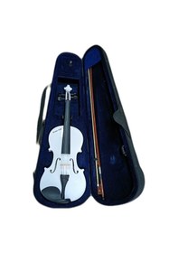 Resim Idol Beyaz Renk . Isme Özel Lazer Kesim 3/4 Keman Tam Set 