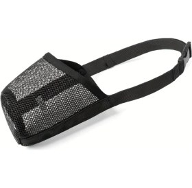 Resim Fochsia Yumuşak Nefes Alabilir L Siyah Köpek Ağızlığı, Hızlı Giydirme, Güvenlik Tokalı, Dayanıklı 