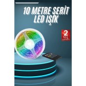 Resim 10M Şerit LED Iç Mekan Renkli Rgb Şerit LED Kumandalı 