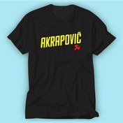 Resim Akrapovic Siyah Baskı Logo Tshirt Modeli 
