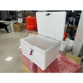 Resim Motosiklet Pizza Servis Çantası Beyaz 90 Litre Köşeli Beyaz 