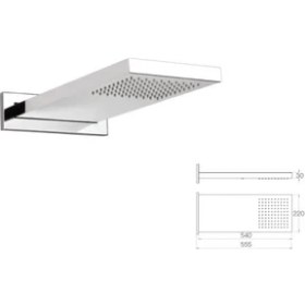Resim Mistillo Paslanmaz Panel Tepe Duşu - Mrf01 